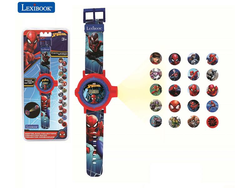 Lexibook Spider-Man Digital-Projektionsuhr Eine 2-in-1-Uhr mit digitalem Bildschirm