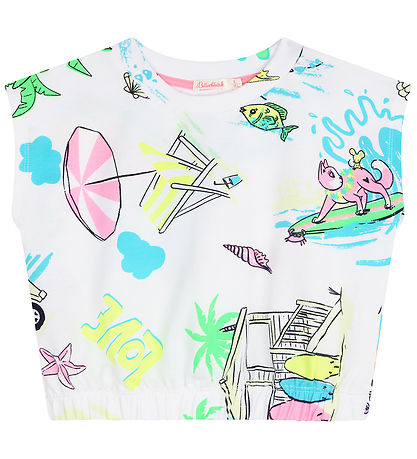 Billieblush T-Shirt - Weiß m. Surf-Print