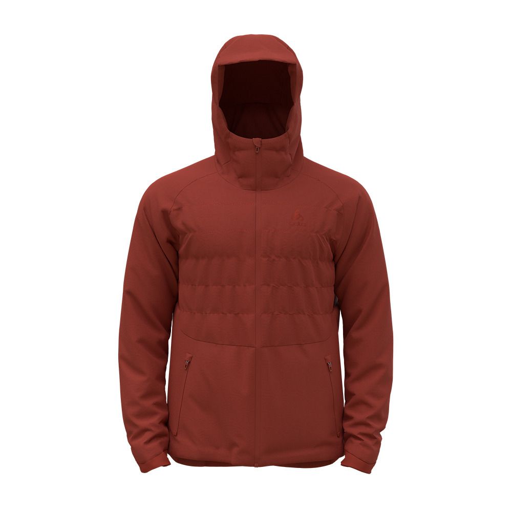 Odlo ASCENT S-THERMIC HOODED - Veste Homme ketchup