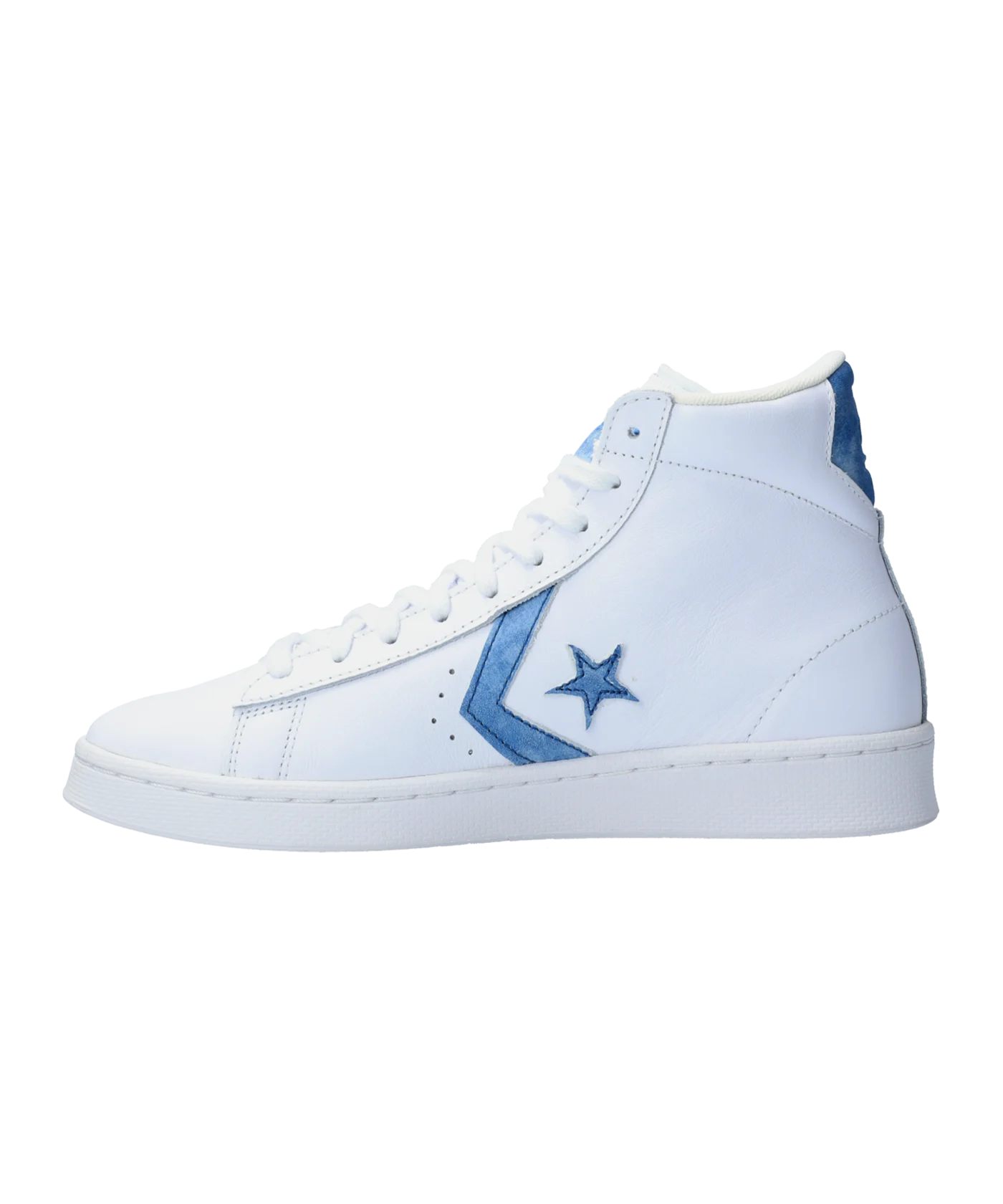 Converse Pro Leather HI Weiss Blau F189