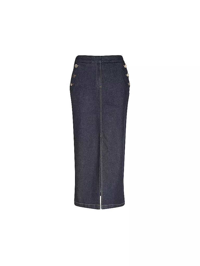 COMMA Jeansrock dunkelblau