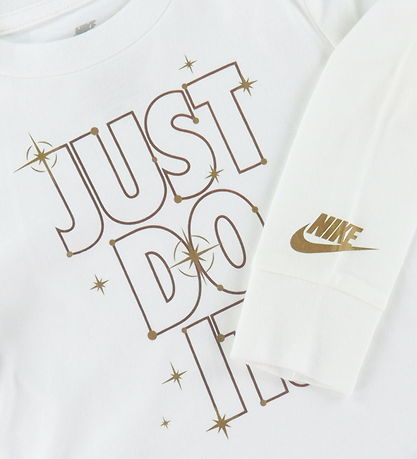 Nike Bluse - Sail m. Guld