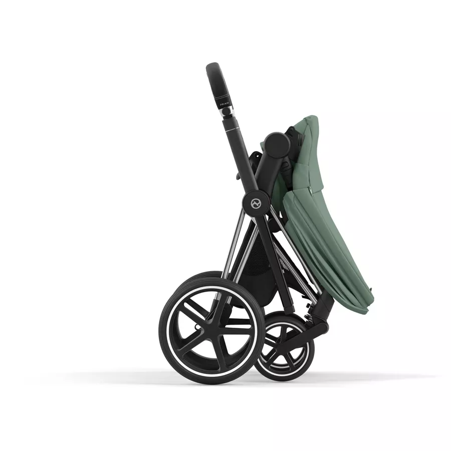 cybex PLATINUM Kombikinderwagen New Priam Chrome Black Leaf Green