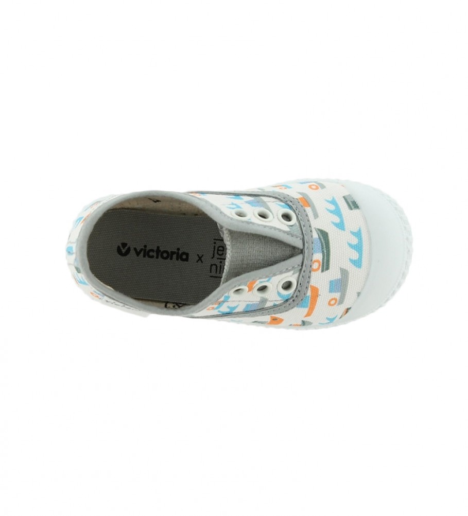 Victoria English Slipper por Jessica Nielsen cinza