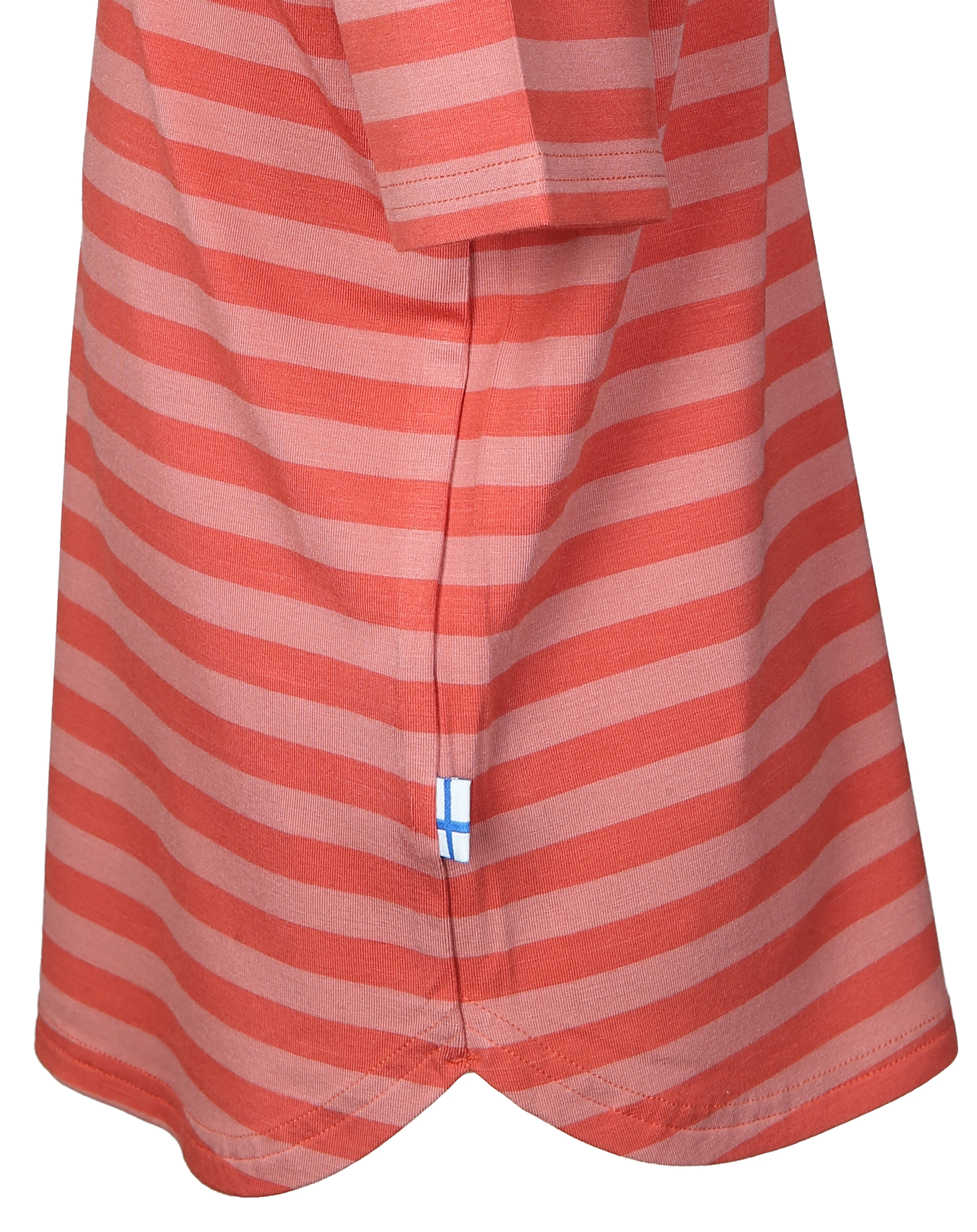 Jersey-T-Shirt MAALARI gestreift in terra cotta