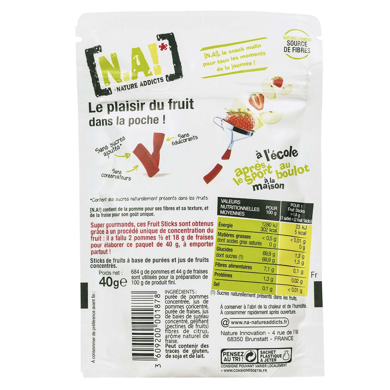 Fruit stick à mangue et fruit de la passion