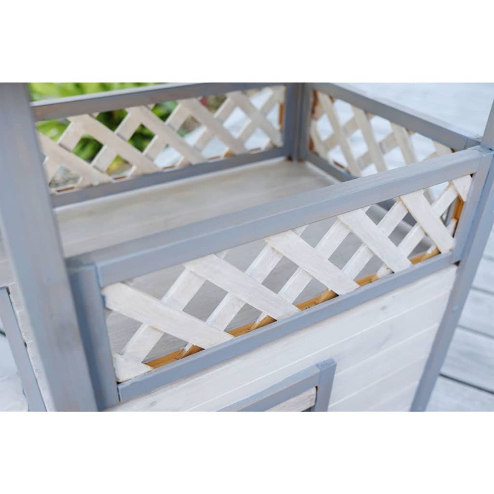 Maison pour chats lodge ontario 77x50x73 cm gris clair