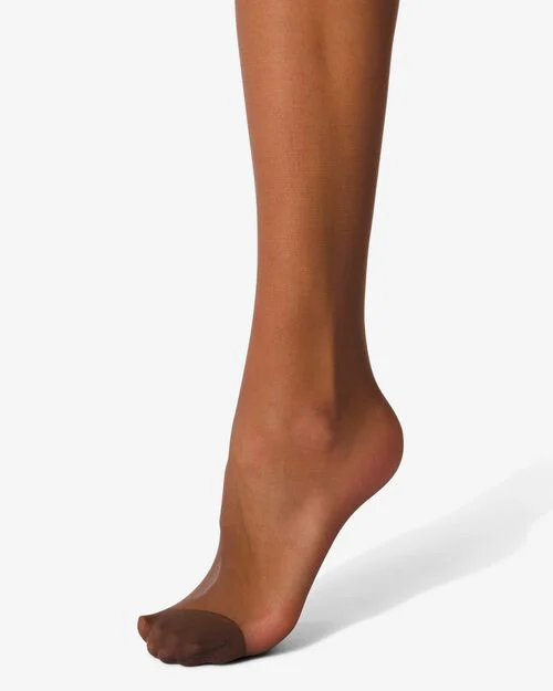 4 collants mats semi-transparents marron