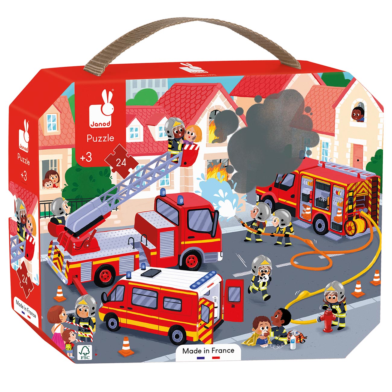 Janod Puzzel - De Brandweer, 24st.