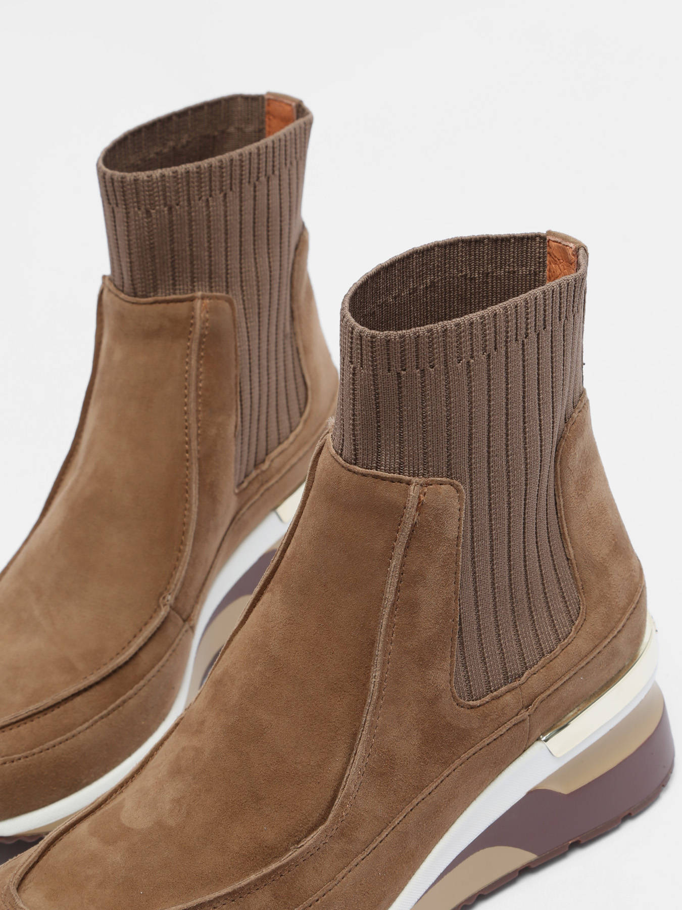 Sneakers chaussettes Veris en cuir MAM'ZELLE