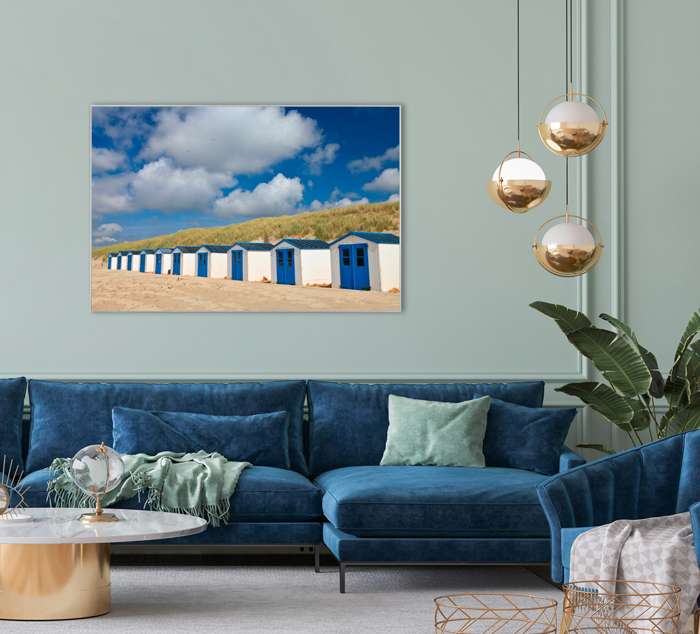 Akustikbild STRANDHÄUSERN 80x120cm, 7kg