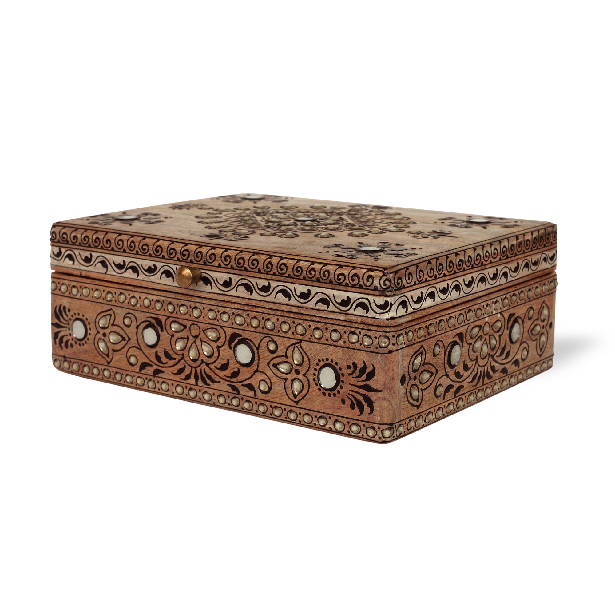 2er-Set Schatullen 'Otavalo', natur, schwarz von fischer's lagerhaus