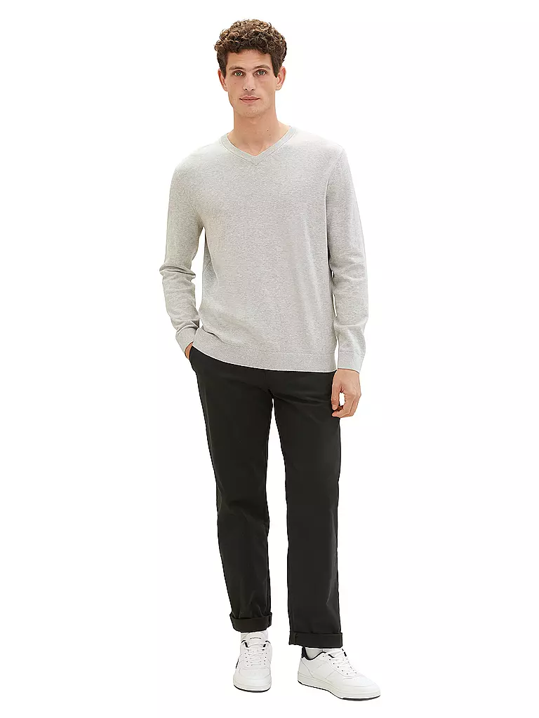 TOM TAILOR Pullover hellgrau