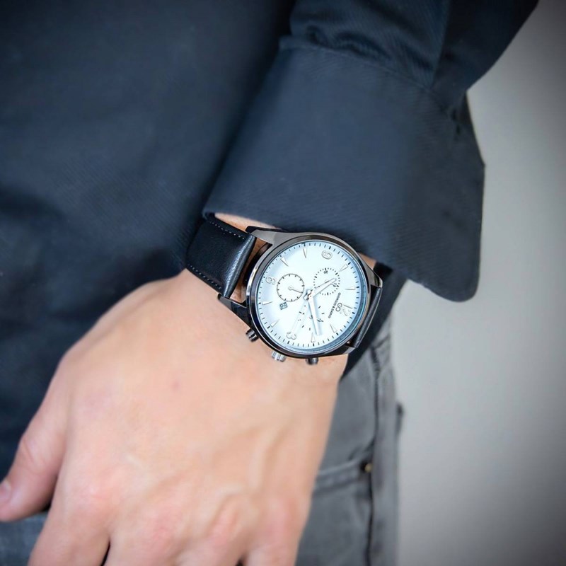 Montre Homme GIORGIO bracelet Cuir Noir