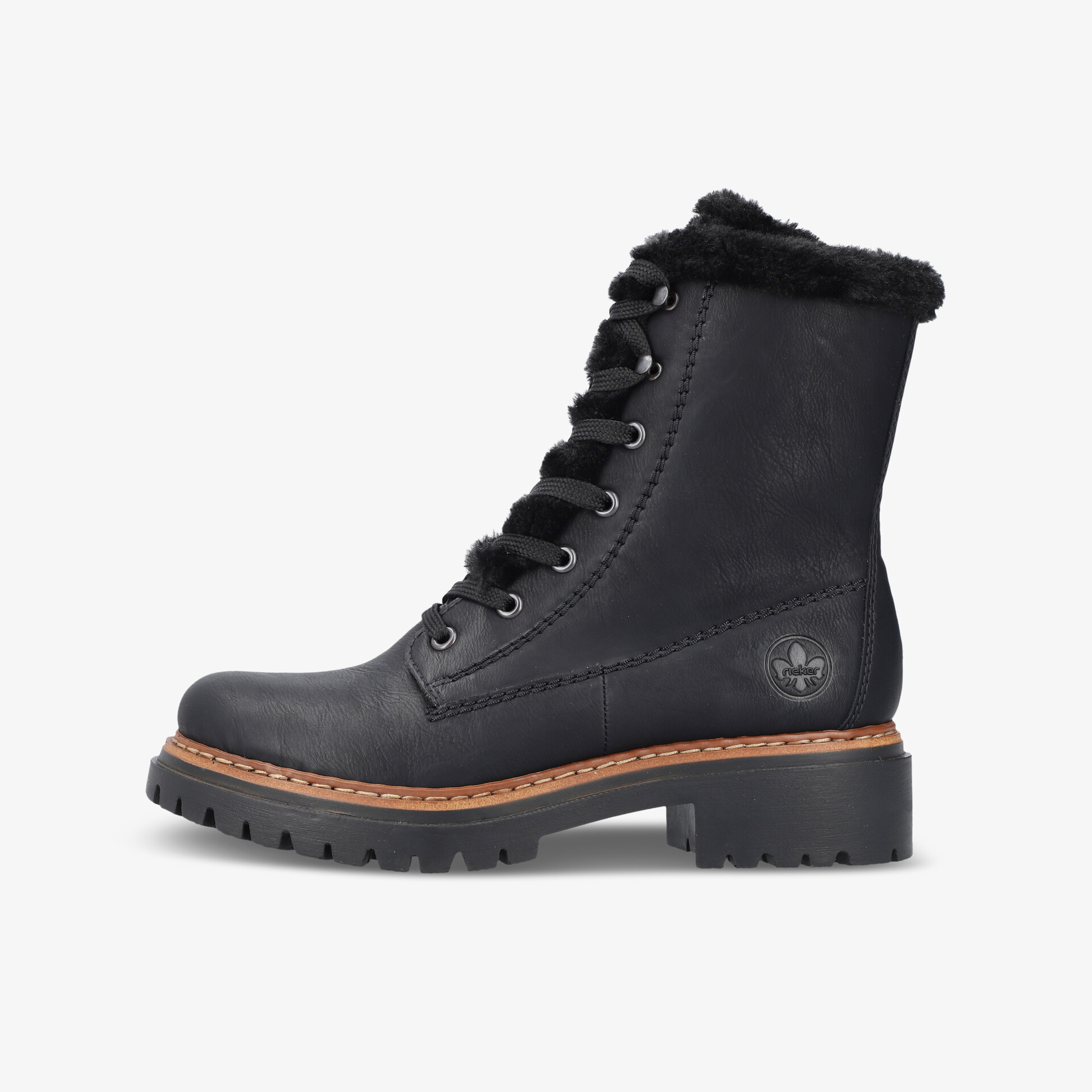 rieker Damen Winter Boots schwarz