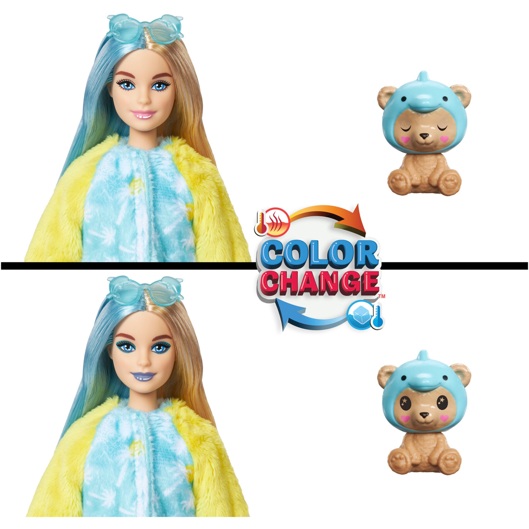 Mattel Puppe Barbie Cutie Reveal Costume Cuties Serie - Teddy Dolphin