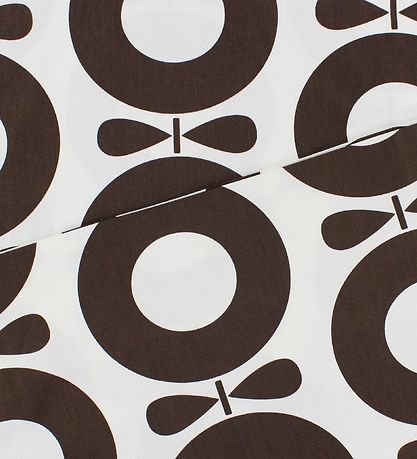 Katvig Classics Senget?j - Voksen 140x220 - Hvid m. Brune ?bler