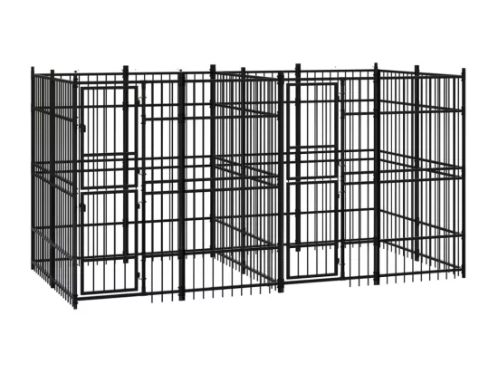 Chenil cage enclos pac noire 384 x 192 x 200 cm 02_0041873