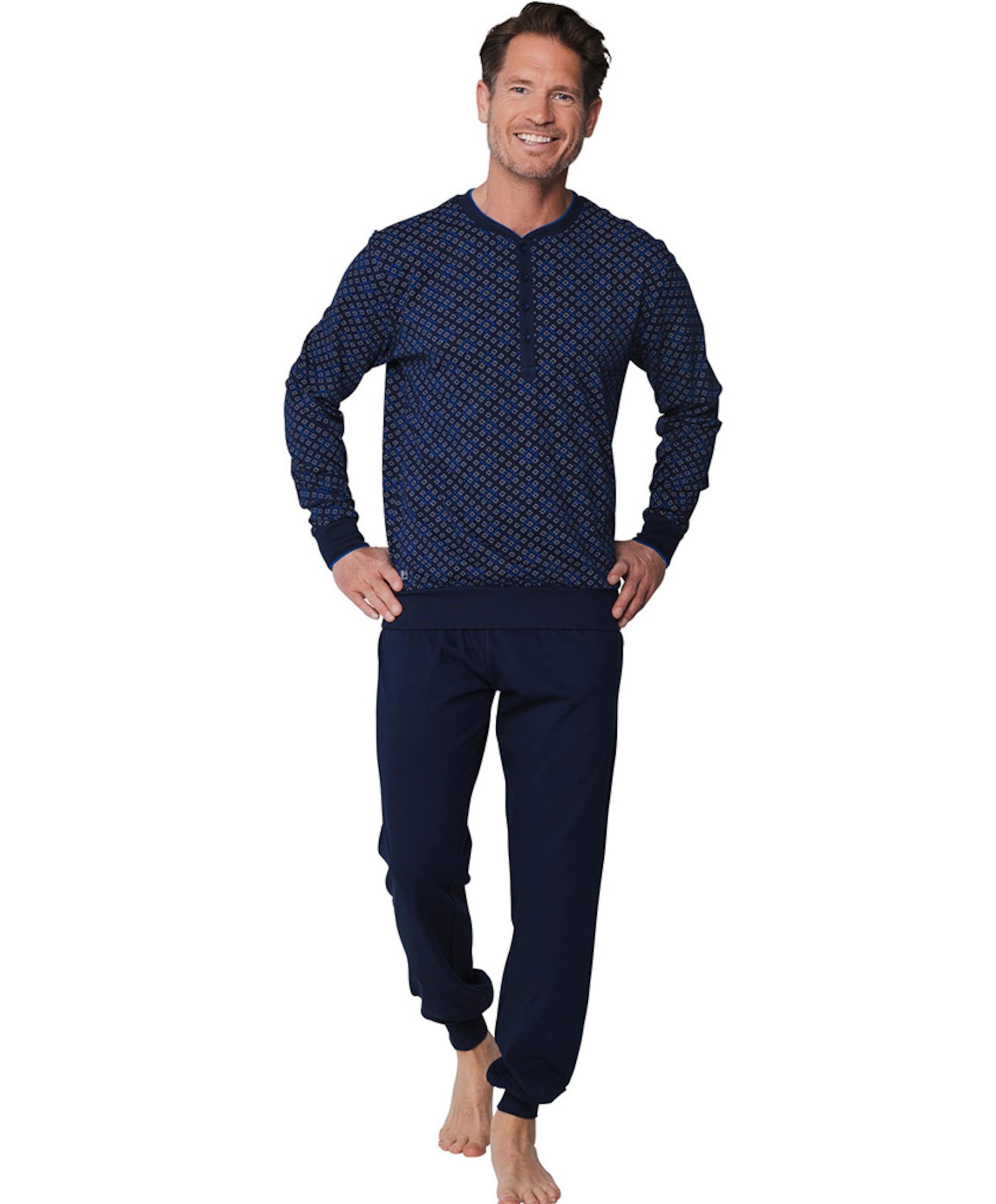 Pastunette Heren pyjamaset blauw