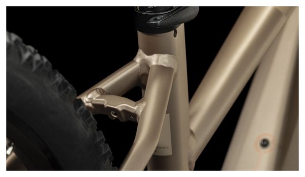 VTT Électrique Semi-Rigide Cube Reaction Hybrid Performance 500 Trapeze Shimano Alivio 9V 500 Wh 29'' Marron Metallic