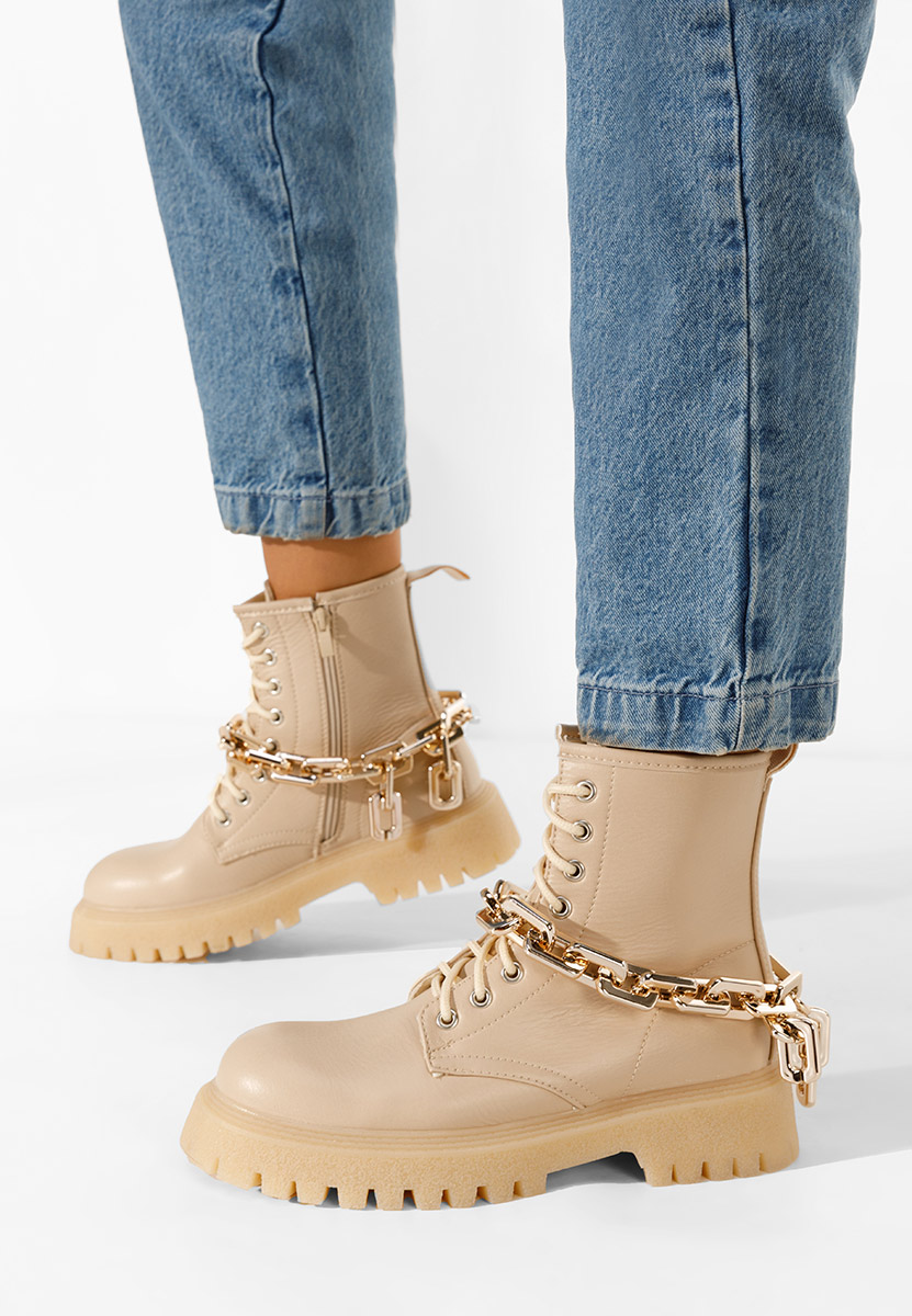Bottines femme beige Lebrija