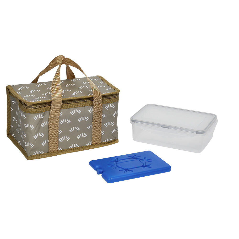Lunch bag avec pain de glace et boîte alimentaire 25x14xH12cm