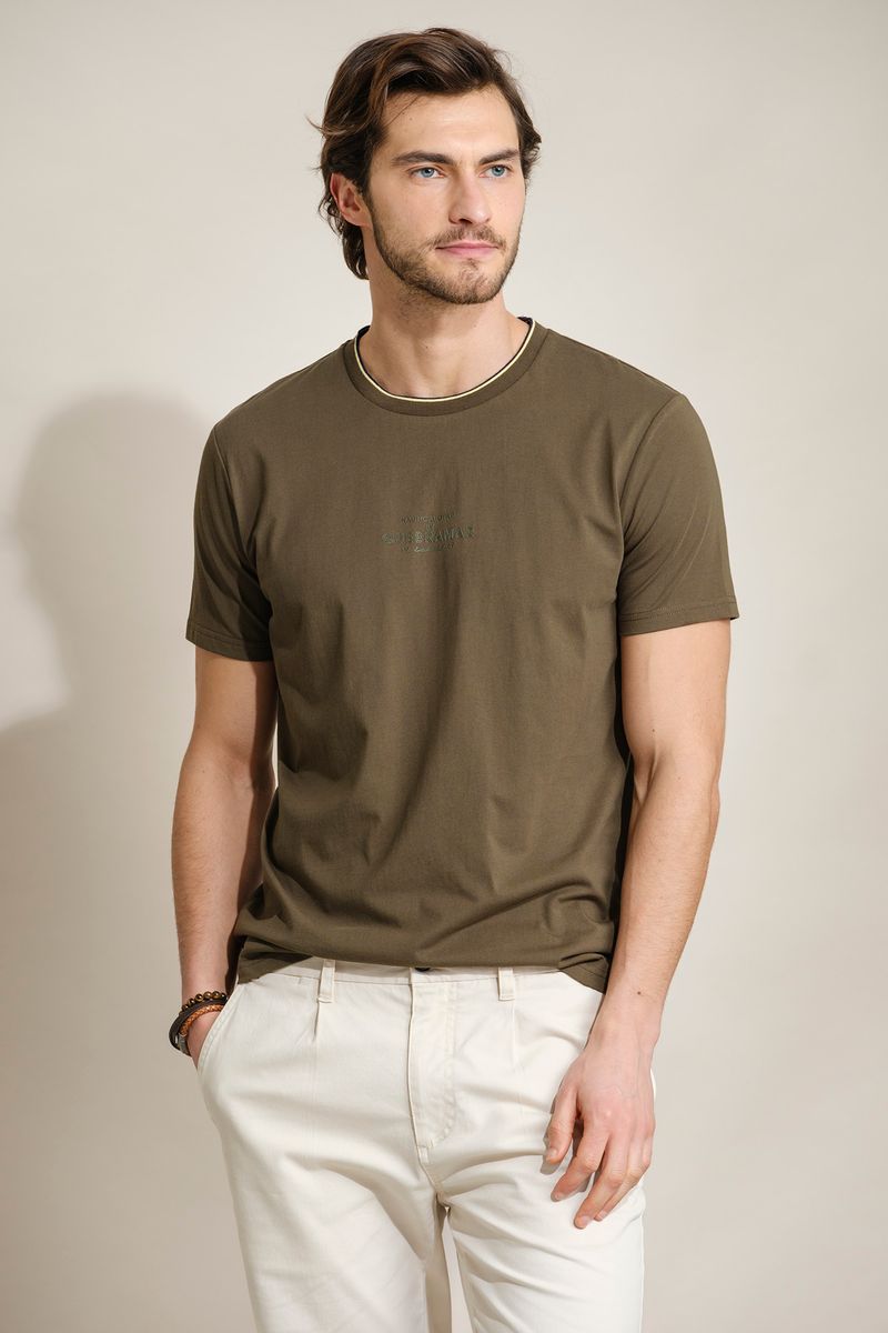 T-SHIRT COM PRINT