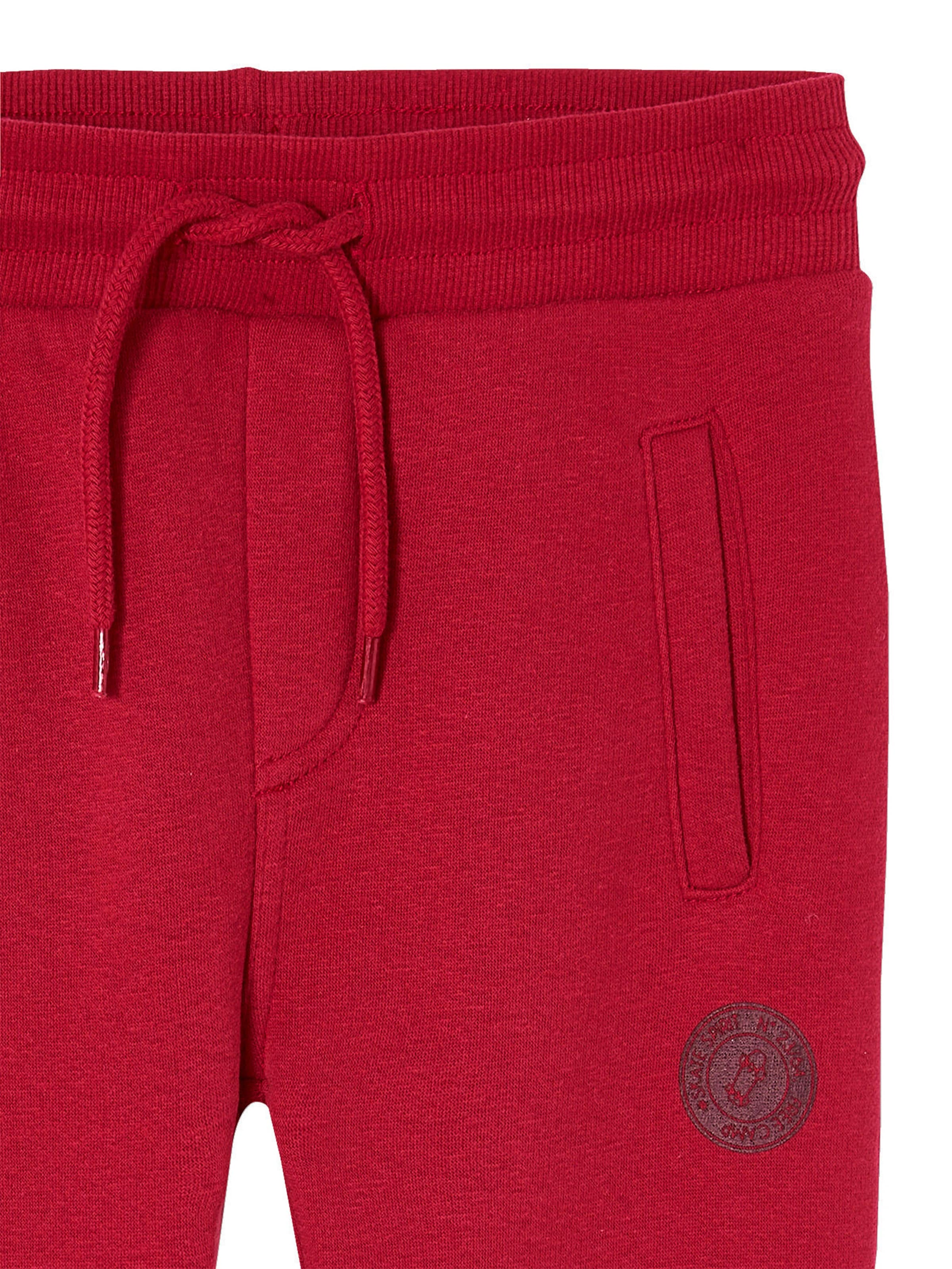Vertbaudet Jungen Sweathose BASIC rot