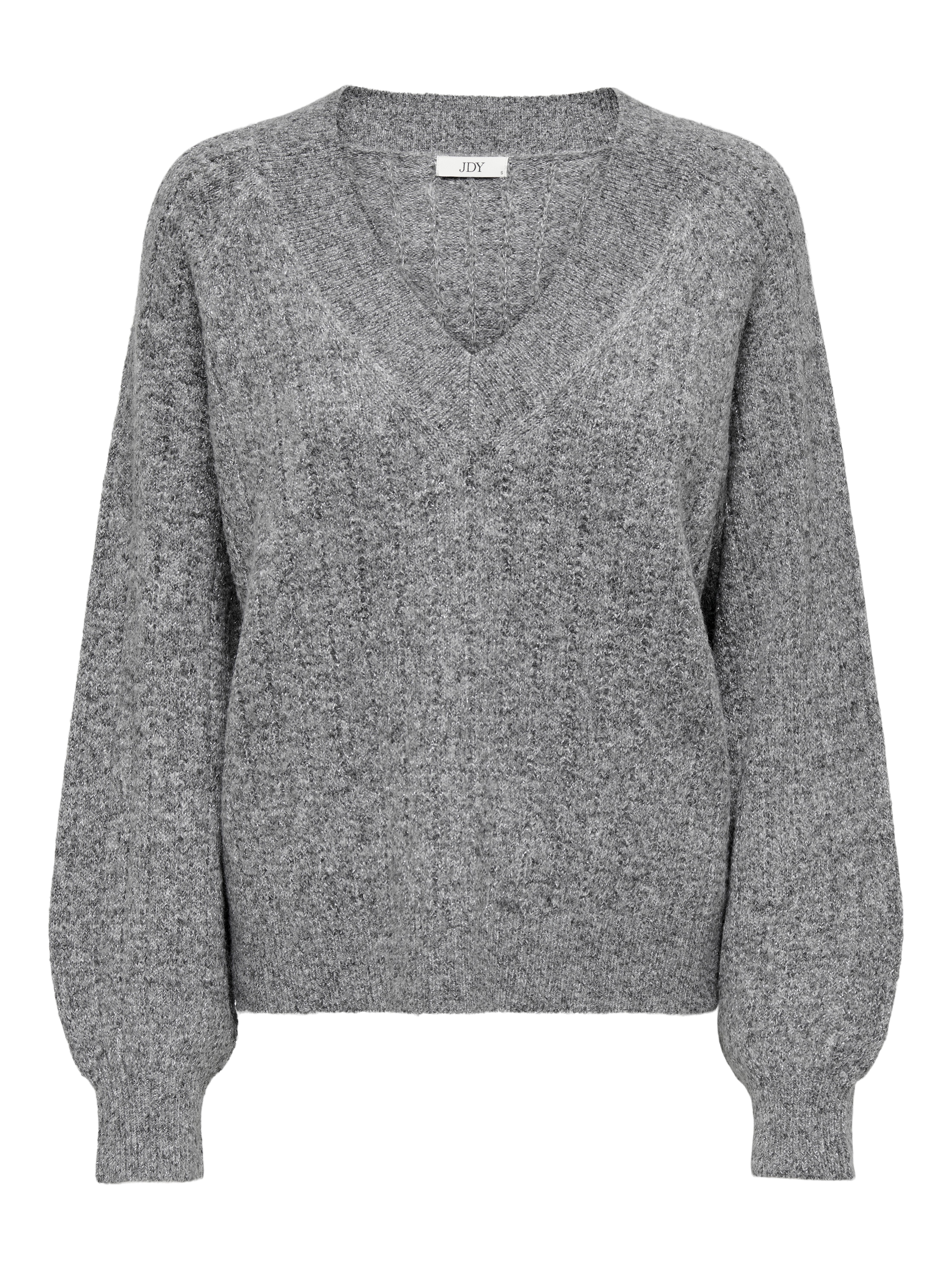 JDYASPEN Strickpullover Medium Grey Melange