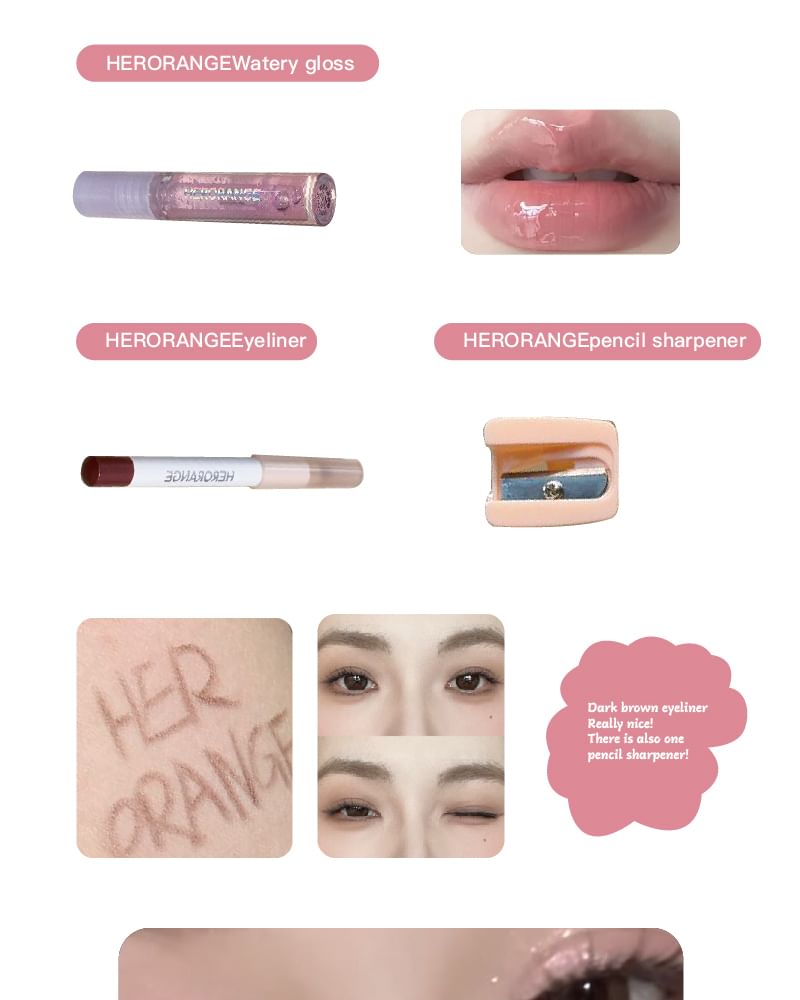 HERORANGE - Set van 6: Roze make-up cadeaudoos voor meisjes - Pinky