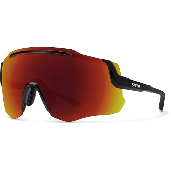 Lunette vélo SMITH MOMENTUM BLACK CHROMAPOP RED MIRROR