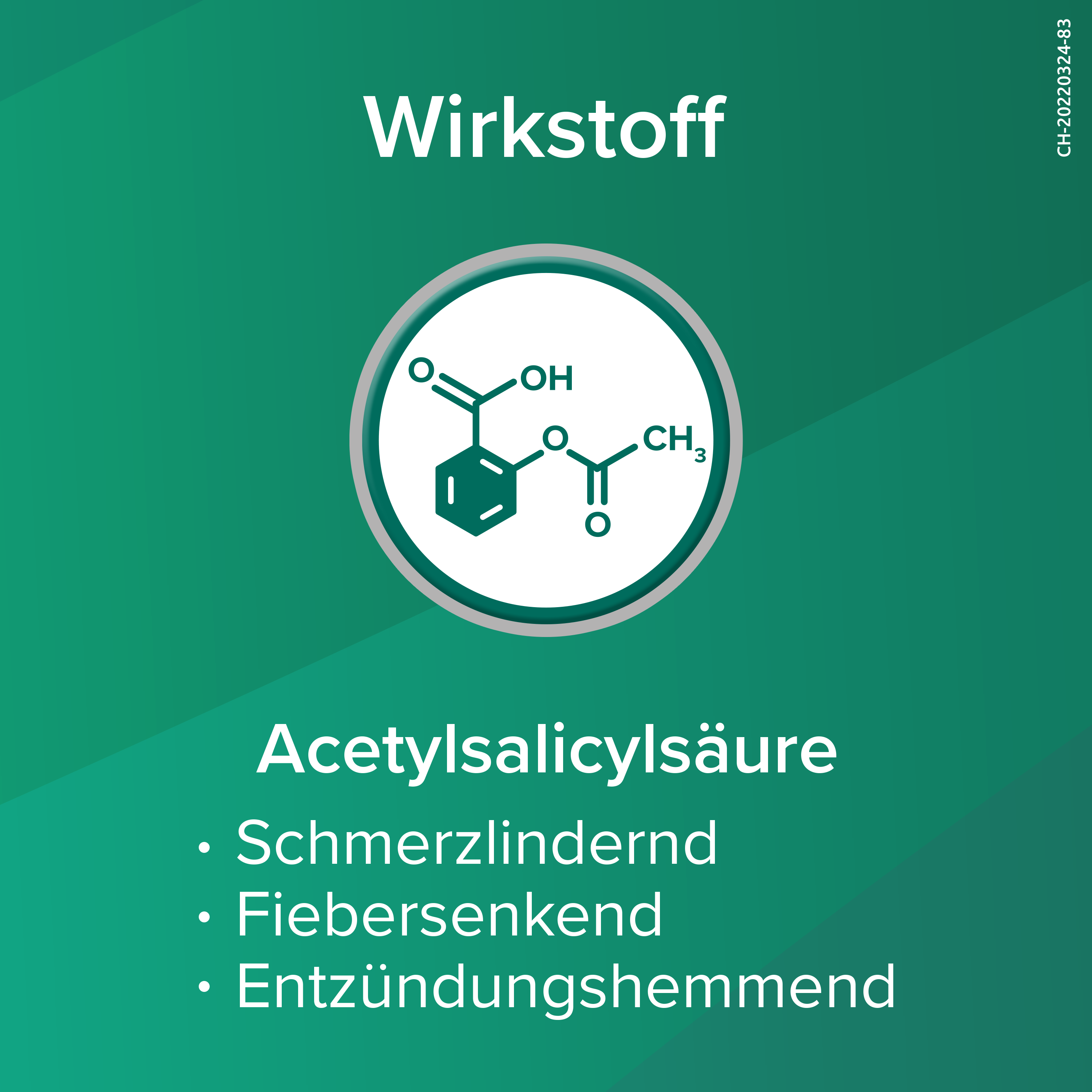 ASPIRINE S 500 mg<br>20 Stück, Blister, Überzogene Tablette