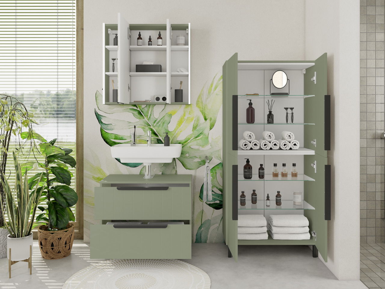 XORA Waschbeckenunterschrank ITALLO