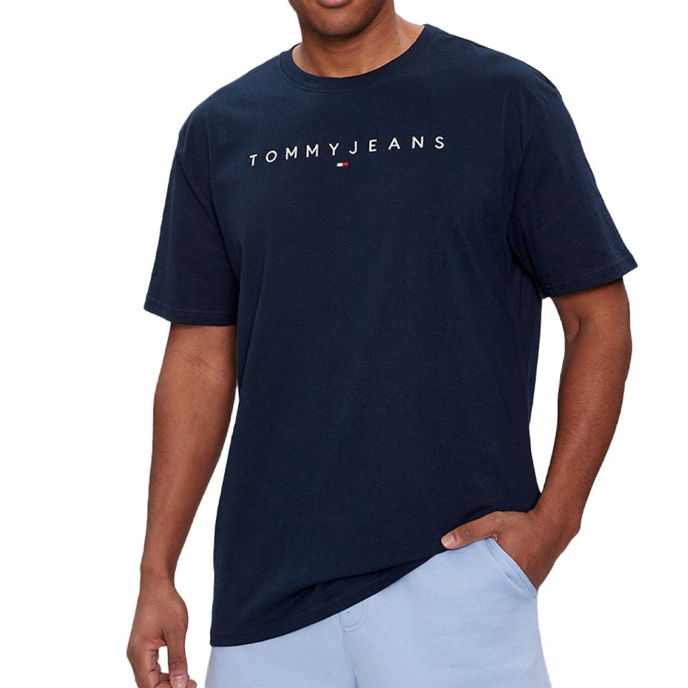 Tommy Hilfiger T-shirt Marine Foncé Homme Tommy Hilfiger Linear