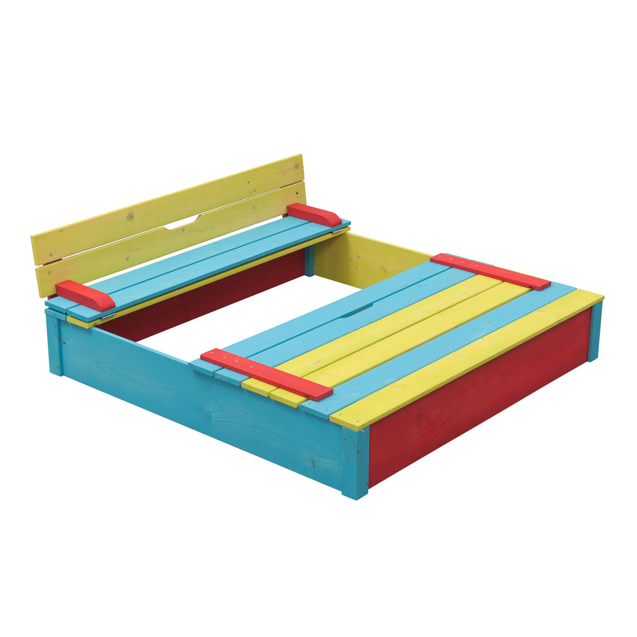 Swingking Houten Zandbak Gekleurd - Sepp