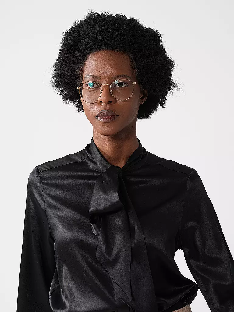 MARC CAIN Seidenbluse schwarz