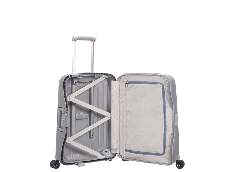 Samsonite Reisekoffer S'Cure 34 l, Silber Reisegepäck