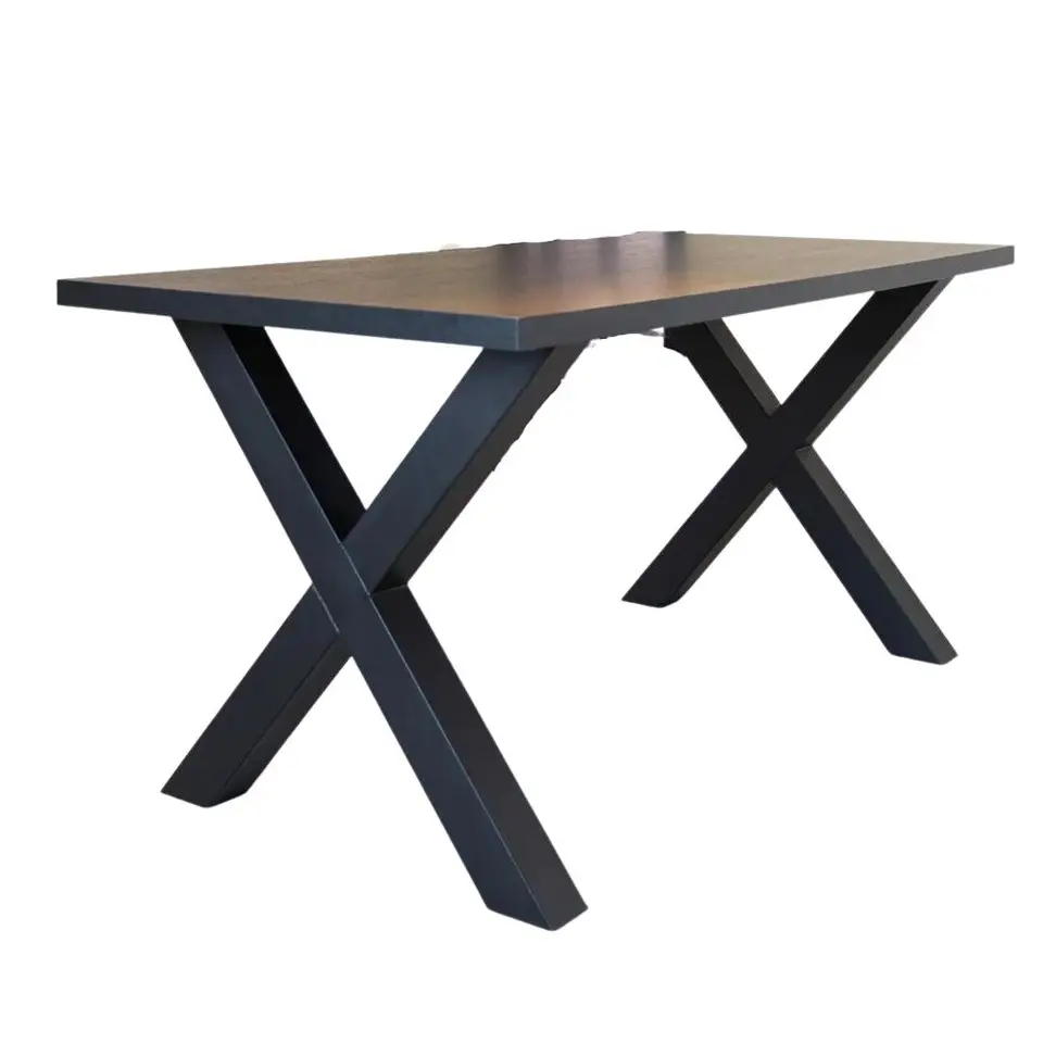 Tafelblad Lenzo zwart 190x100 cm - Melamine - Zwart