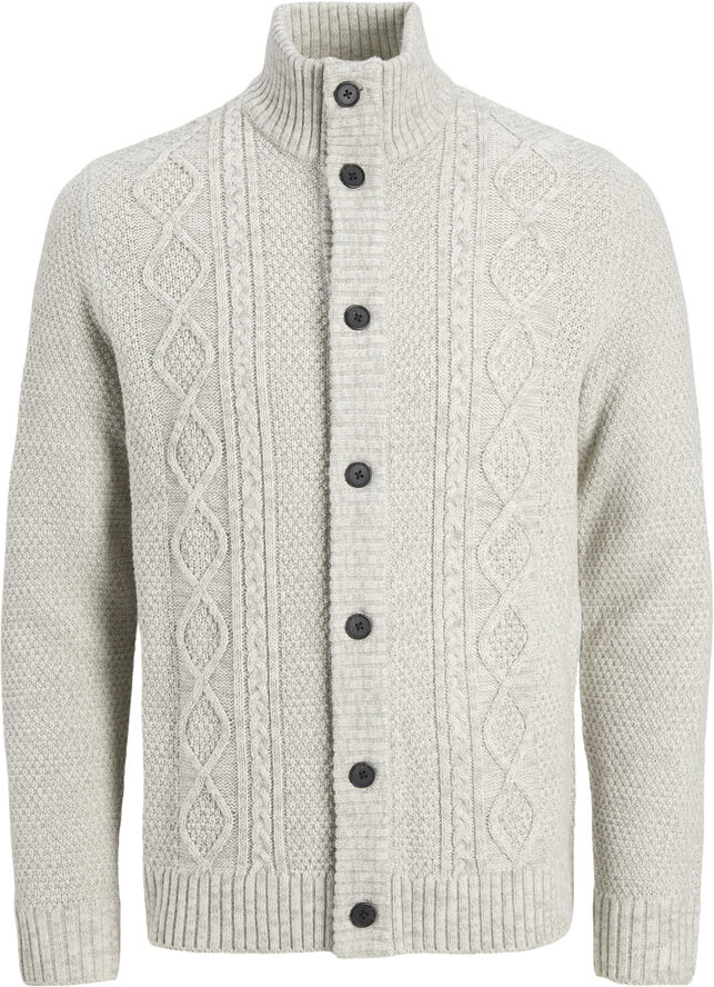 JJ-REBEL JREBJOSH KNIT CARDIGAN White melange
