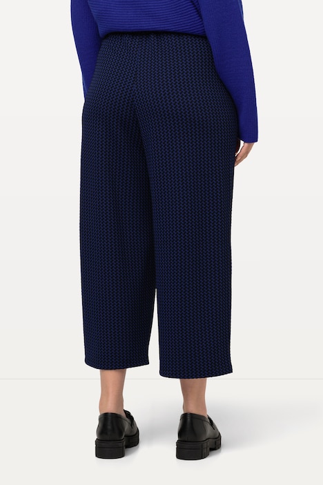 Sweat-Culotte Sienna, schmales Bein, Struktur, Elastikbund