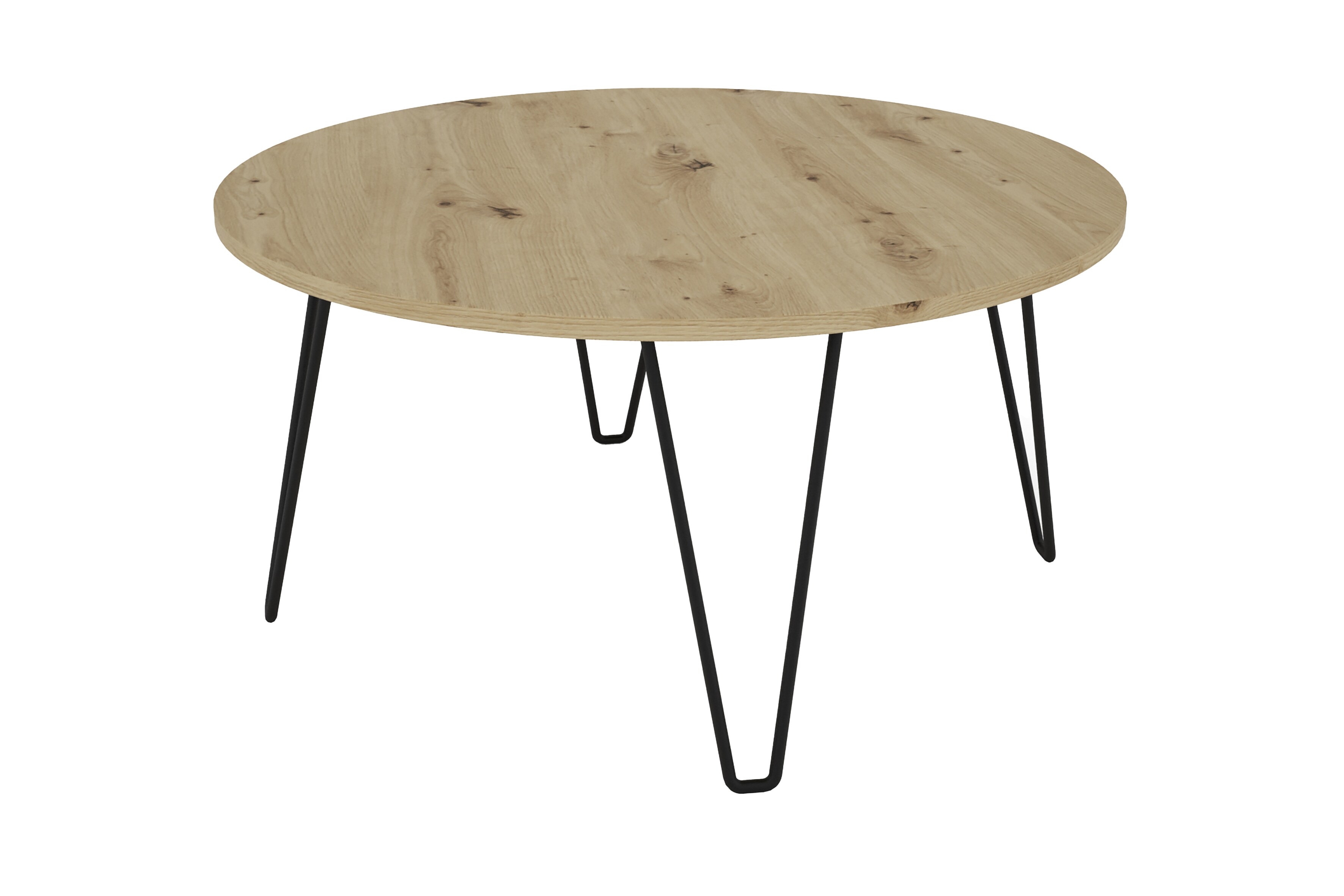 byLIVING Couchtisch FLAIR, Breite 80 cm, Artisan Eiche (Eiche-Optik)/schwarz