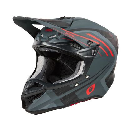 Casque cross O'Neal 5SRS POLYACRILYTE - SPIKE 2025 - Gris / Rouge