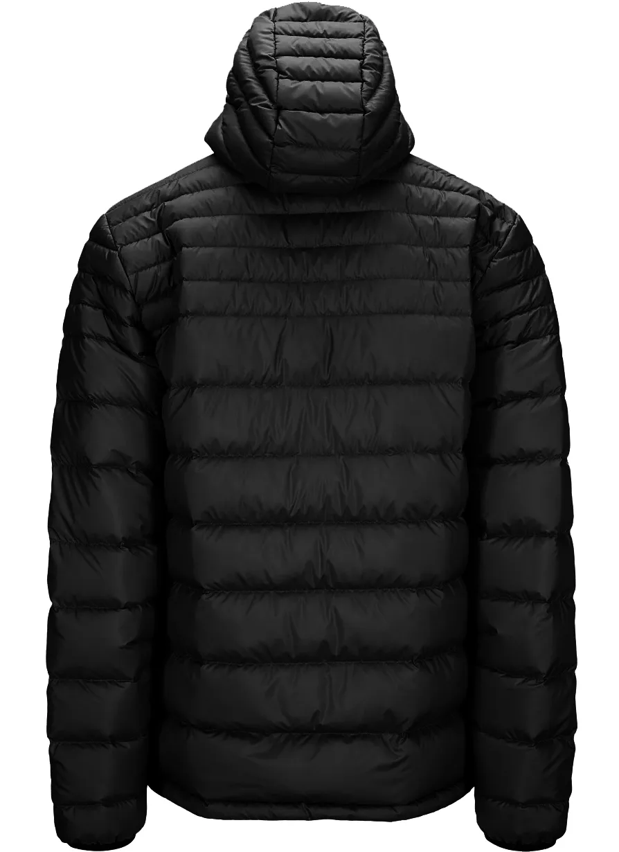 Tufte Wear Mens Down Light Hooded Jacket Black Beauty / Phantom