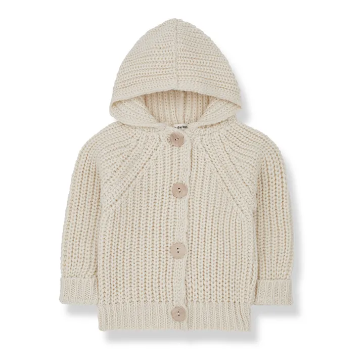 1+ in the family Cardigan Capuche Tricot Ross | Ecru