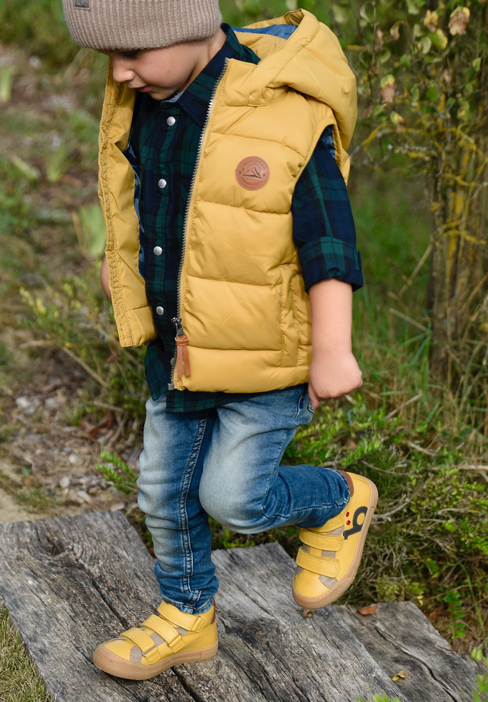 Lutry logo velcro   Kinder Gelb