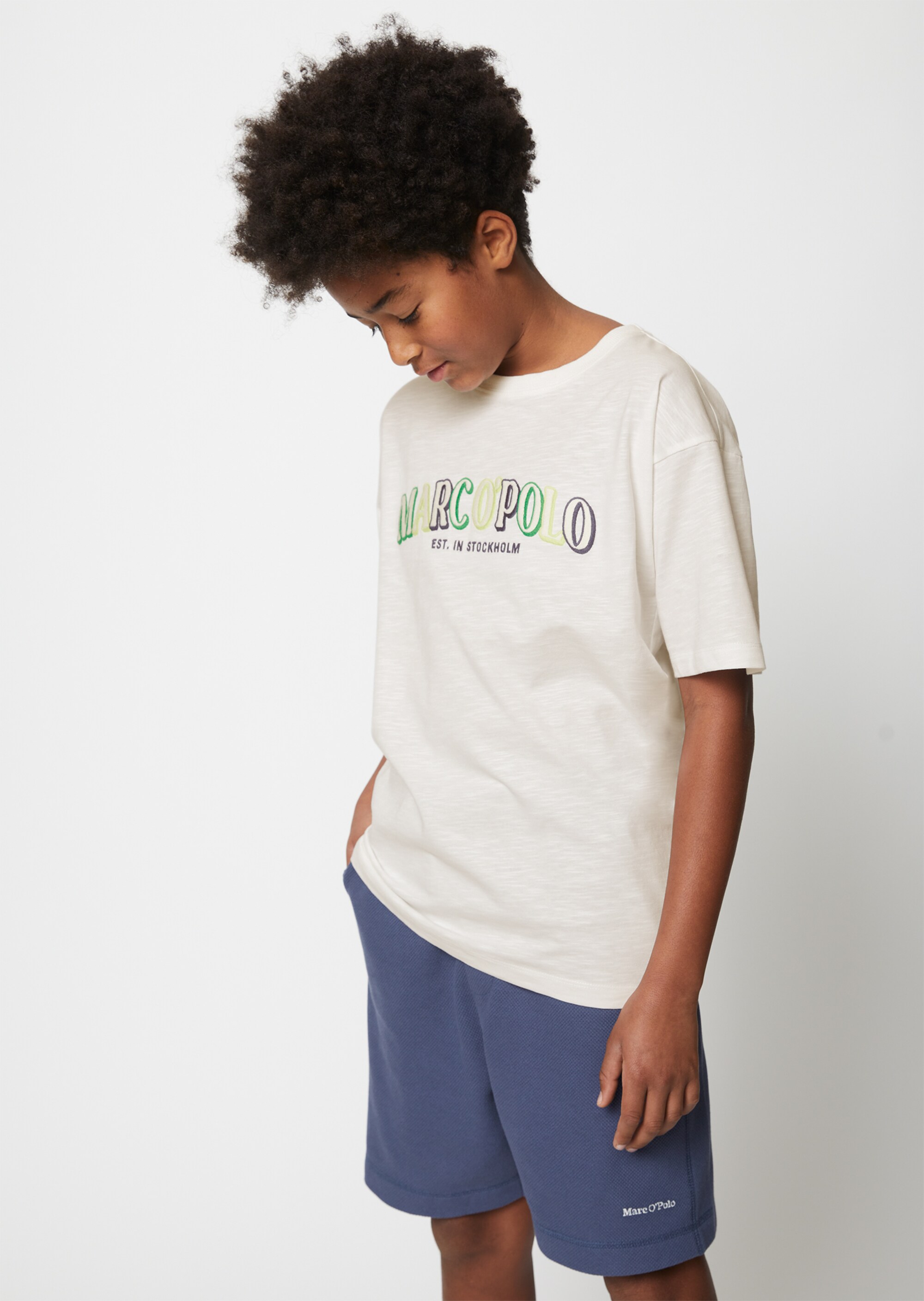 TEENS-BOYS T-Shirt mit Logo-Stickerei