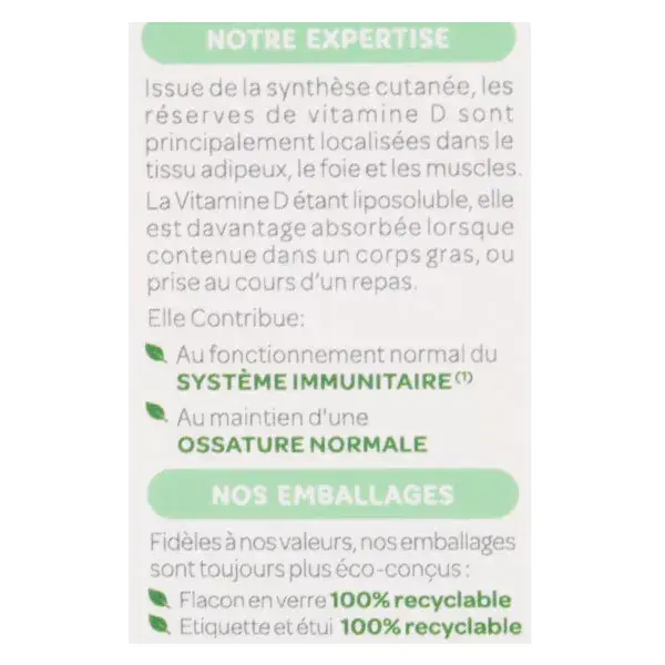 SuperDiet La Vitamine D3 Végétale 1000UI 20ml