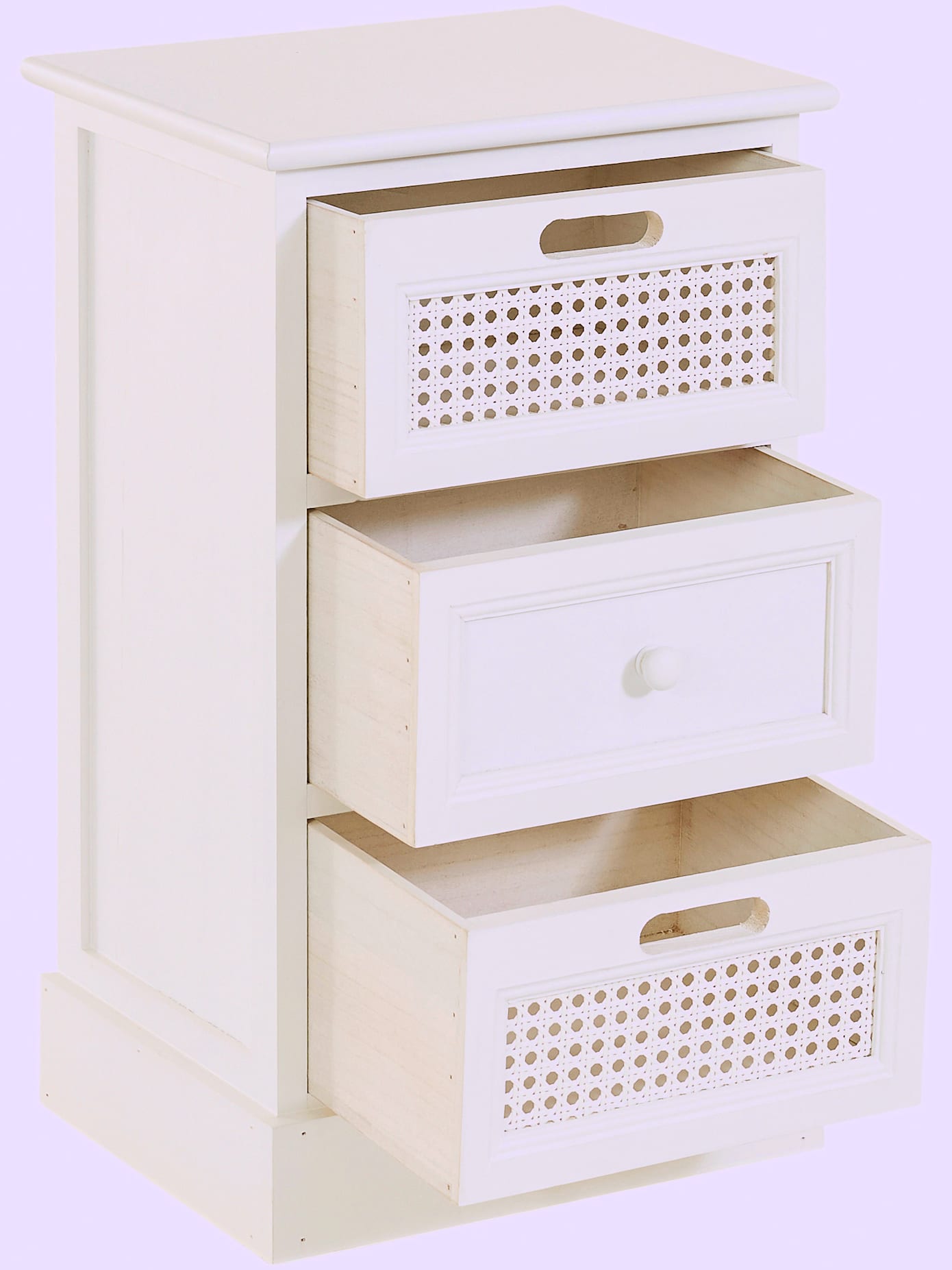 Commode en bois massif de paulownia