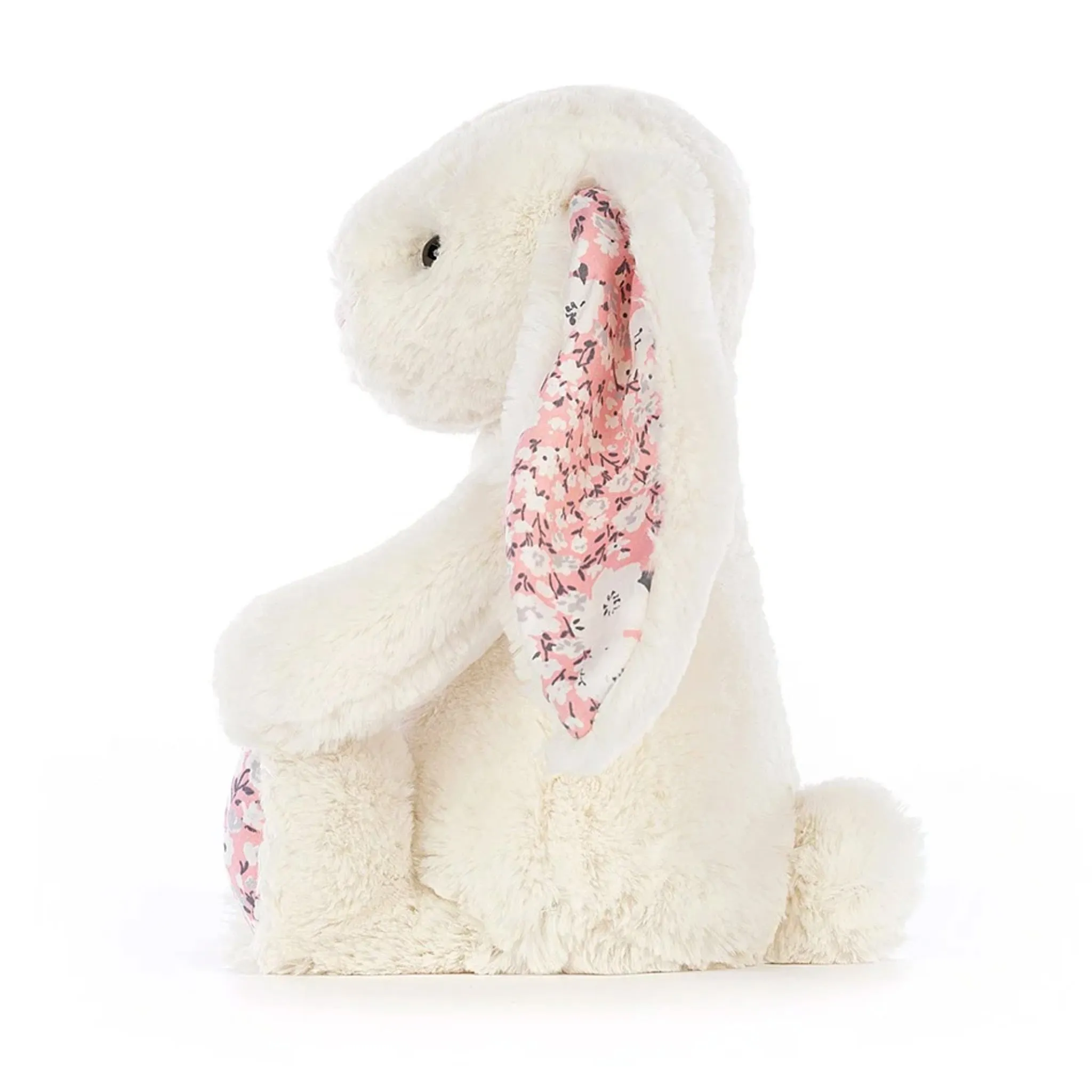 Jellycat Lapin Crème Rose Fleuri 7