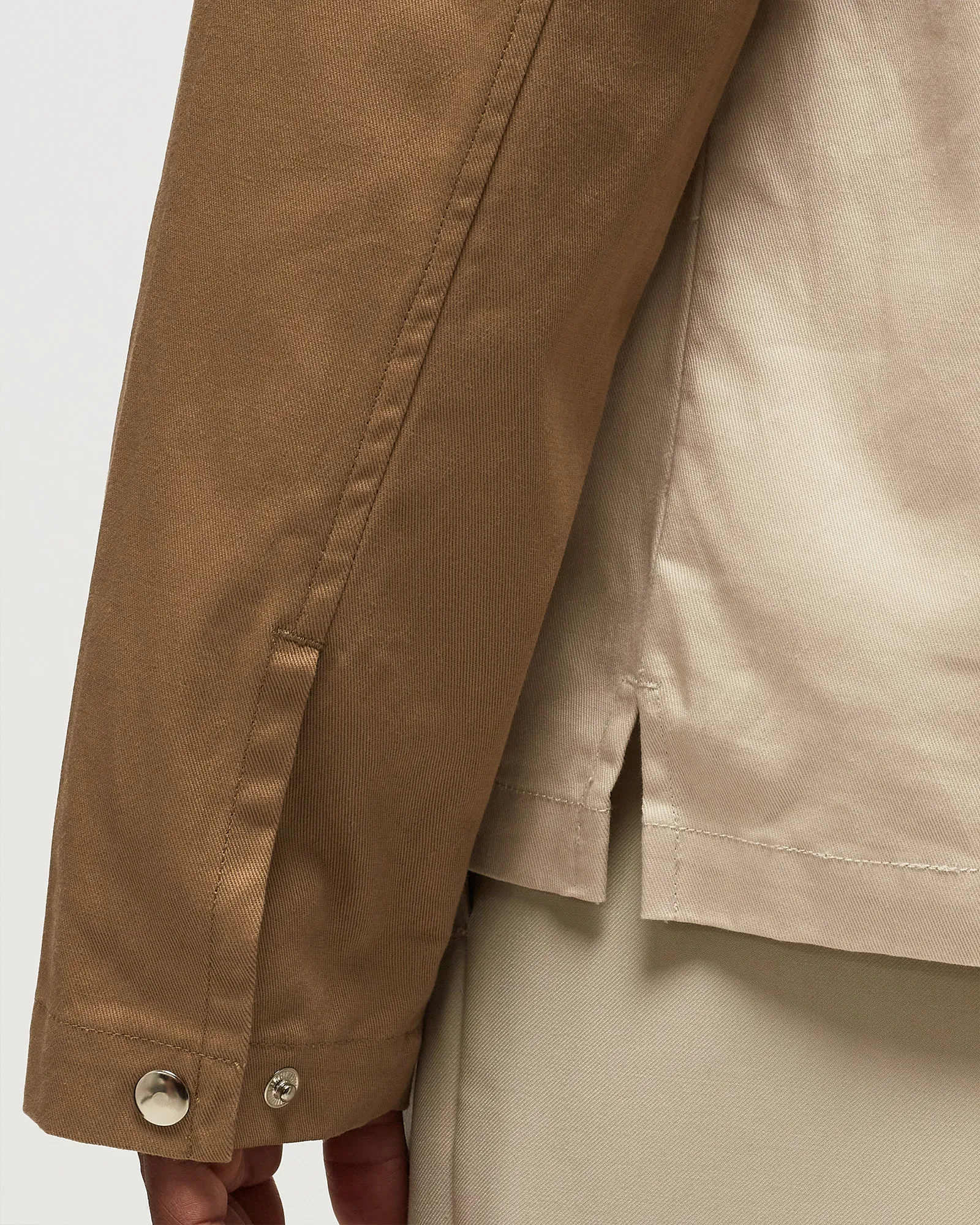 BSTN Brand TWO-TONE HALFZIP SHIRT